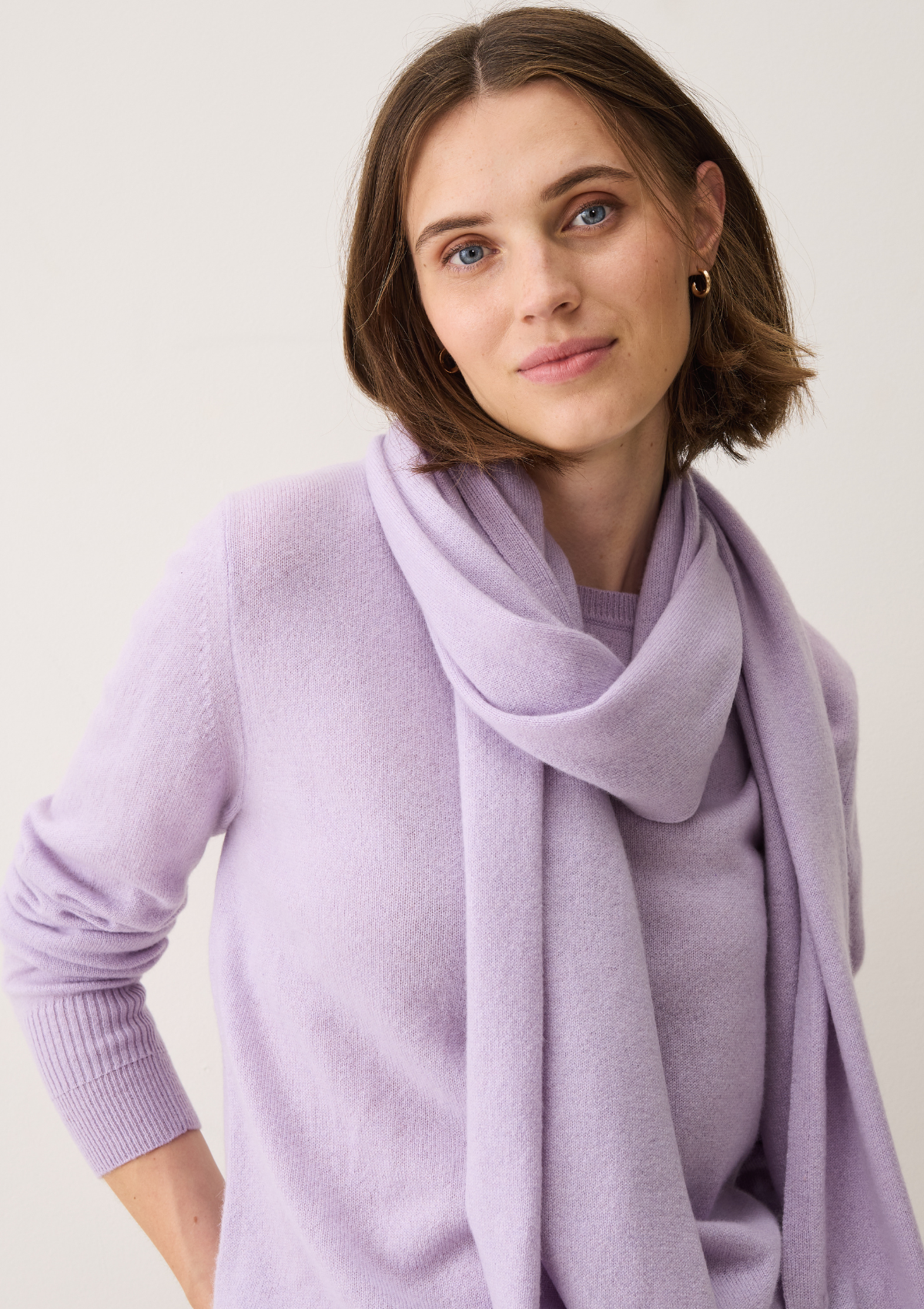 Lofty Cashmere Scarf in Siberian Lilac
