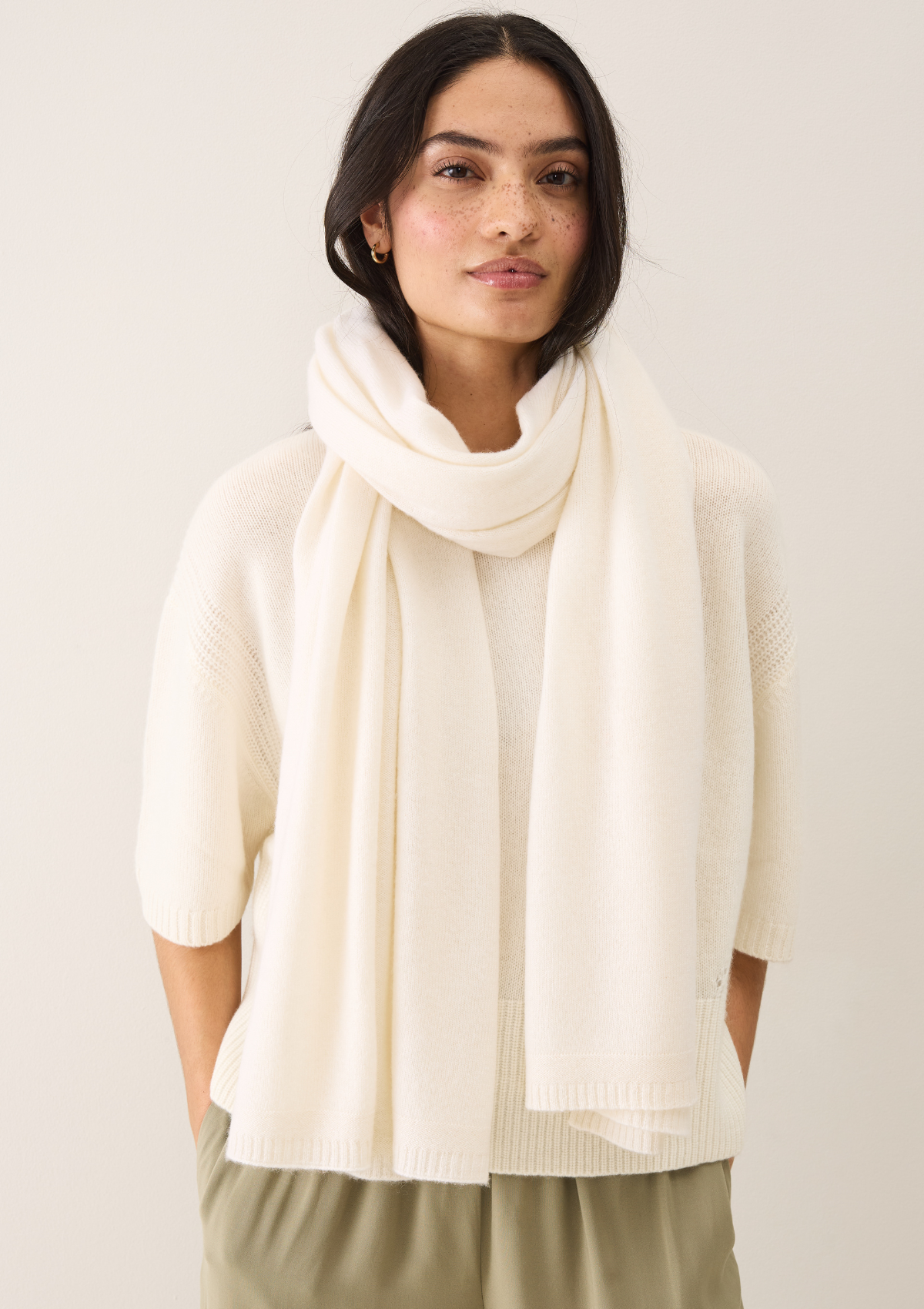 Featherweight Scarf in Snow White