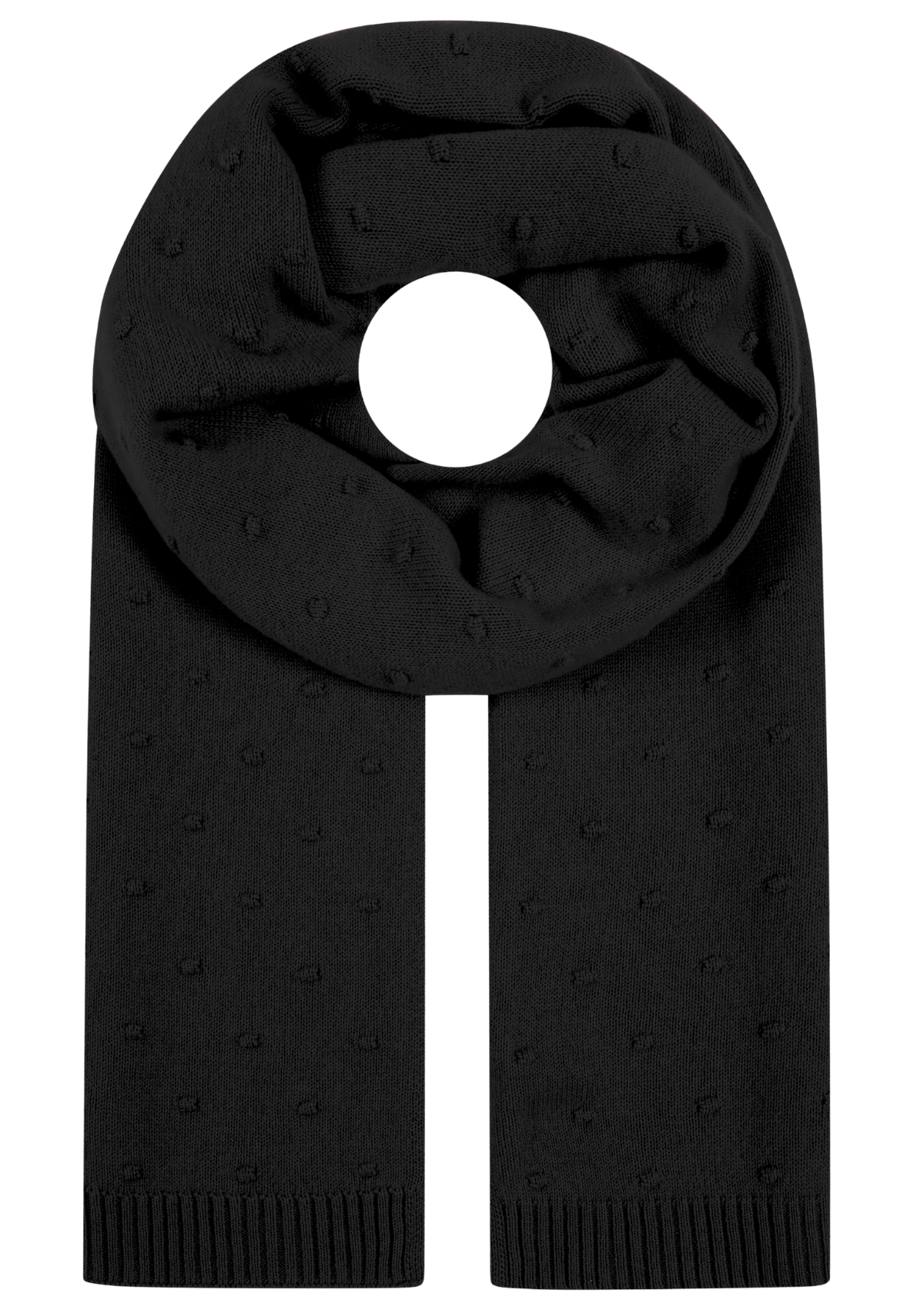 Bobble Scarf in Black
