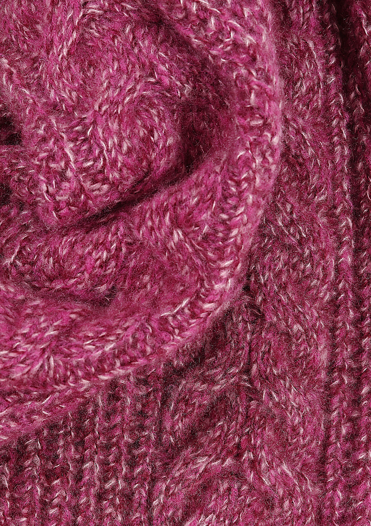 Silk & Cashmere Cable Scarf in Carlita Pink