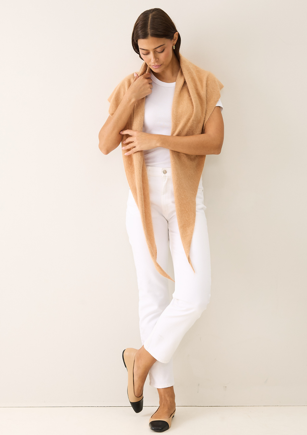 Brushed Triangle Scarf Sun