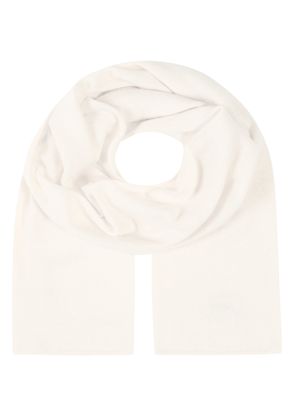 Cashmere Lofty Blanket Scarf in Snow White