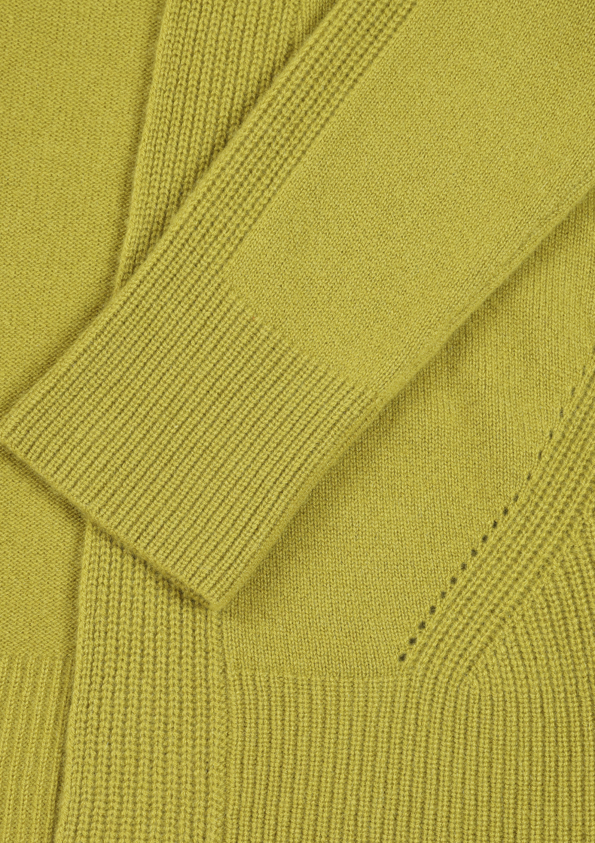 Ribbed Detail Edge to Edge Cardigan in Woodbine Green