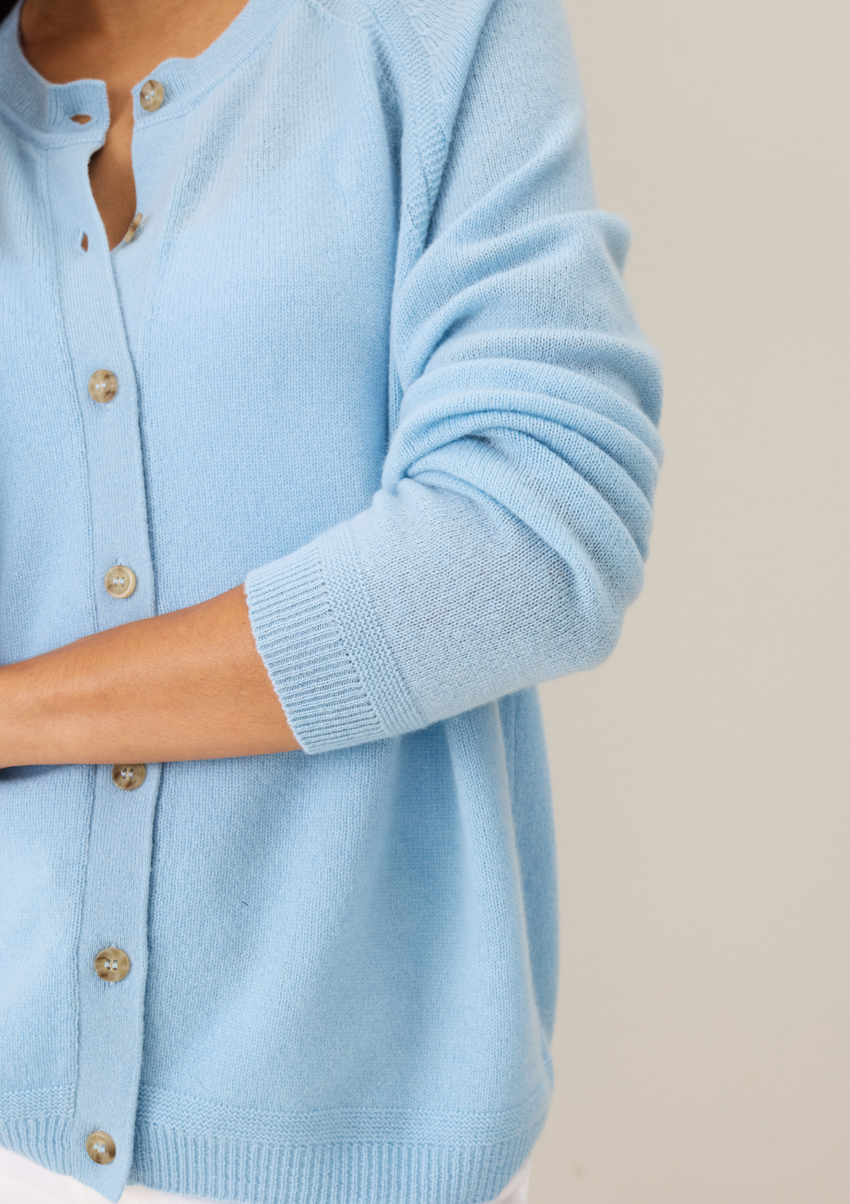 Featherweight Cardigan in Still Blue