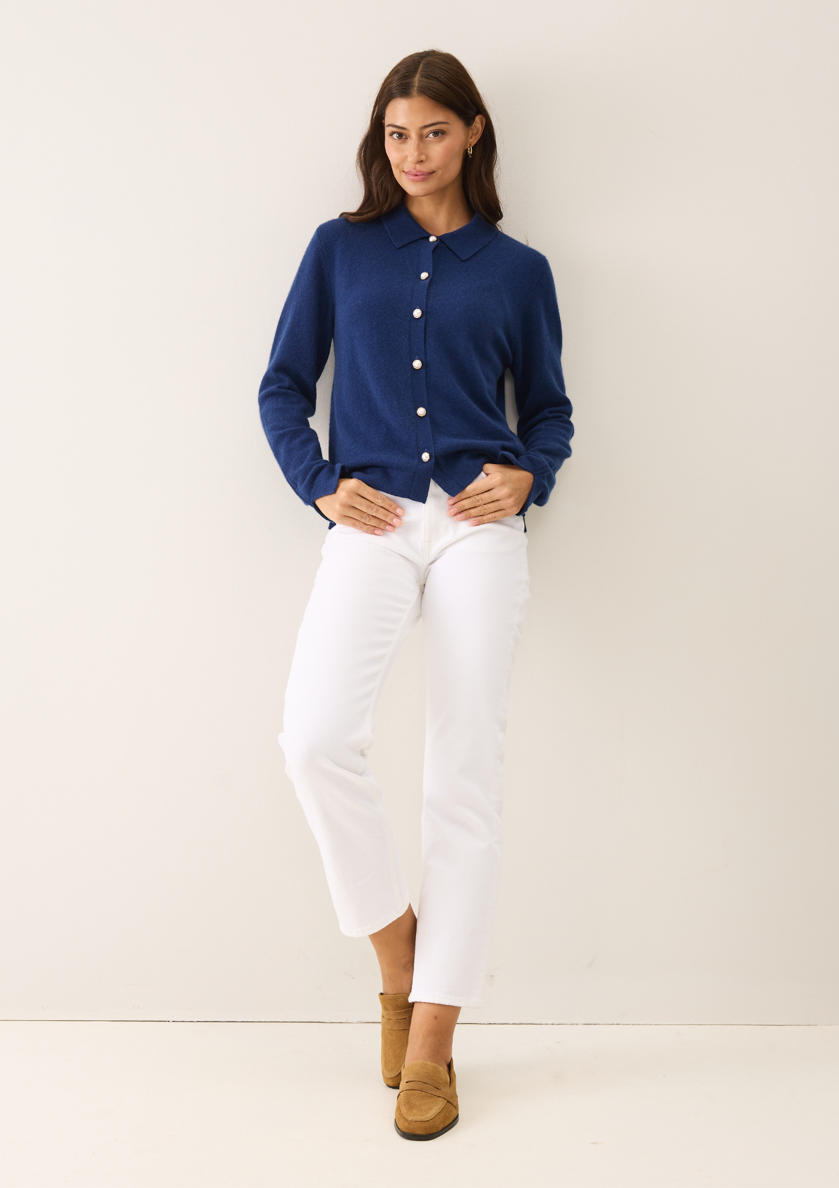 Knitted Shirt in Midnight Blue