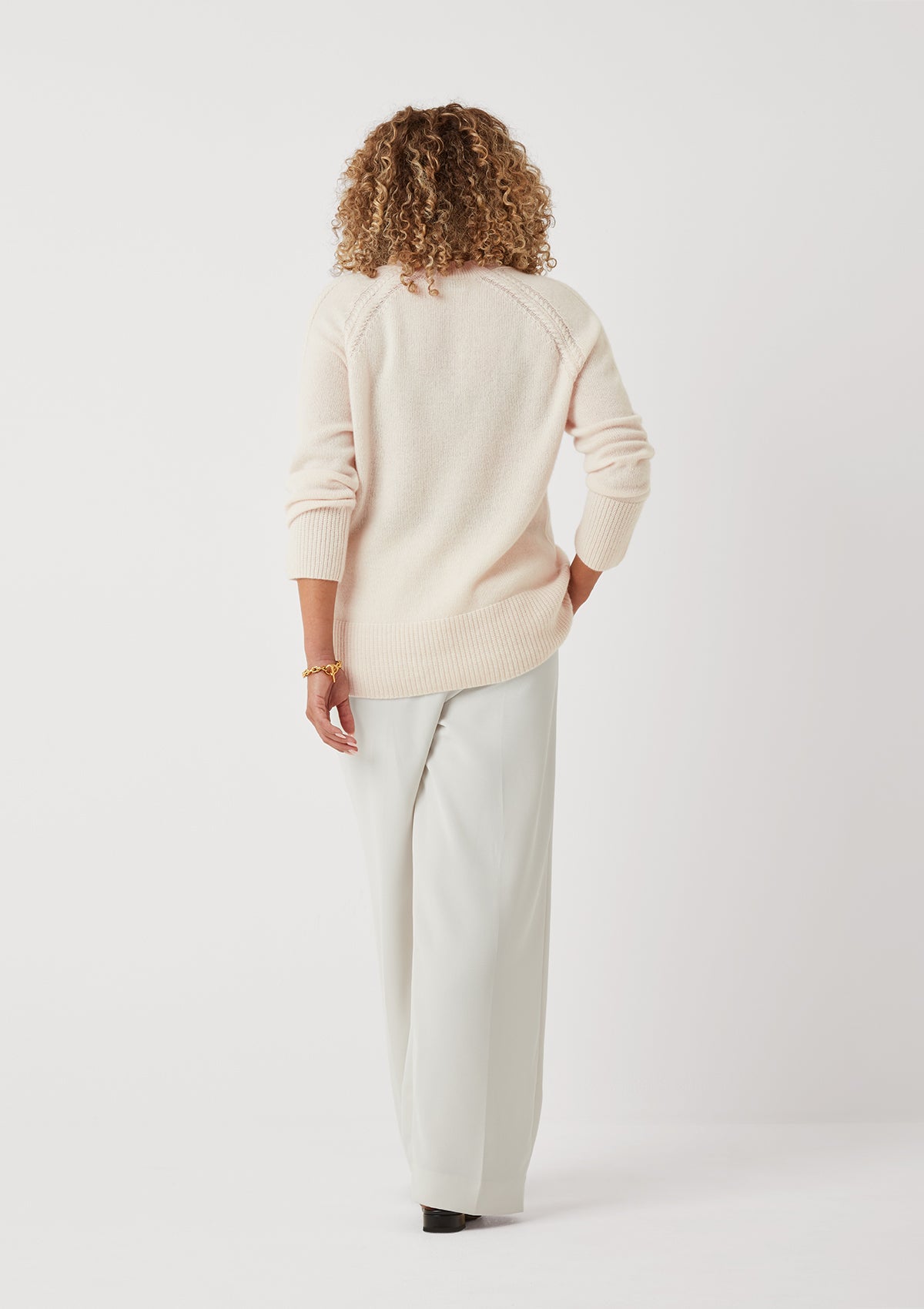 The Luxe Boyfriend Cardigan in Feather