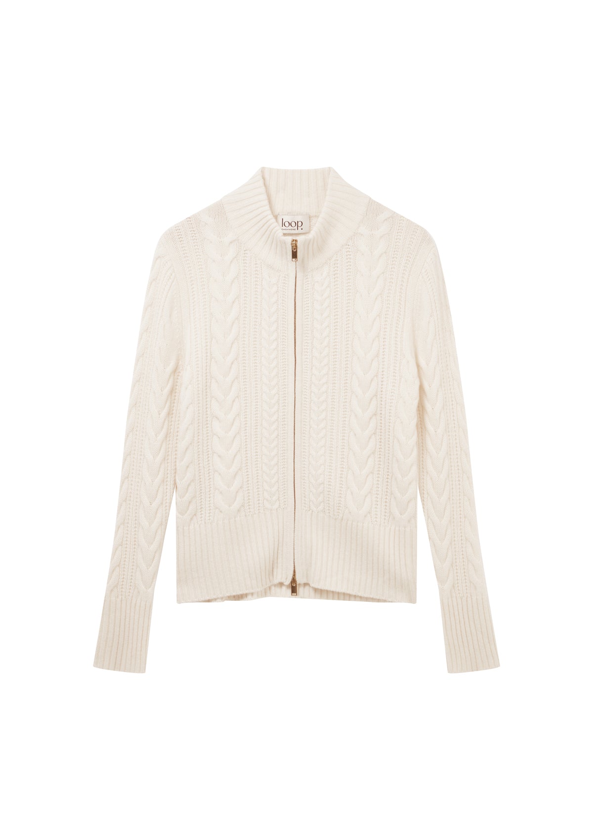 Zip Through Cardigan in Feather