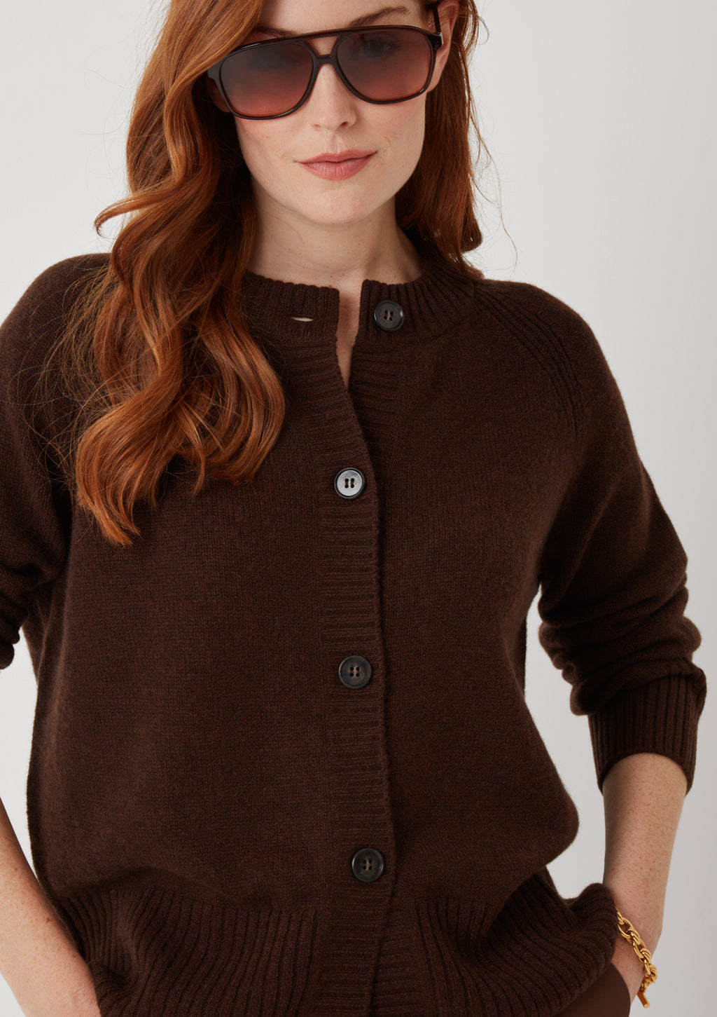 Luxe Crew Cardigan Americano