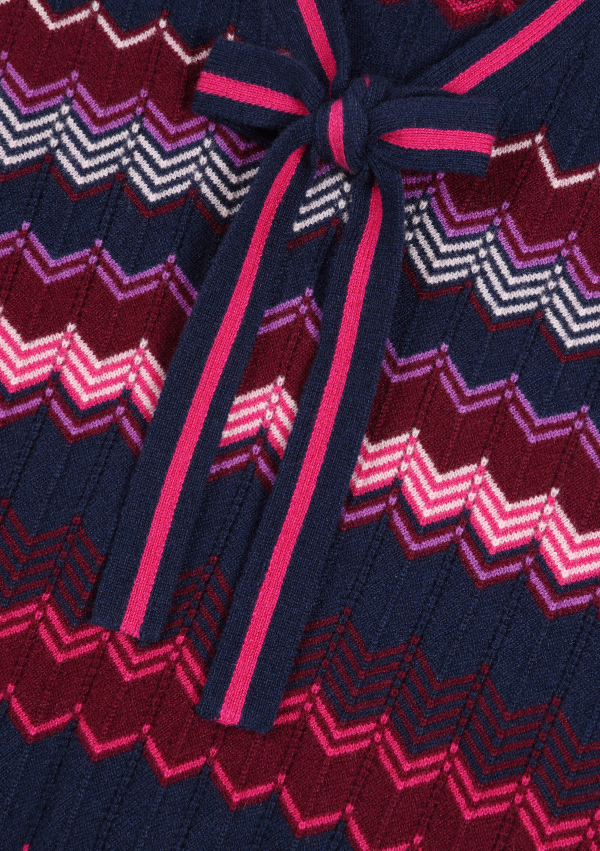 Chevron Stitch Tank in Pink & Navy Mix