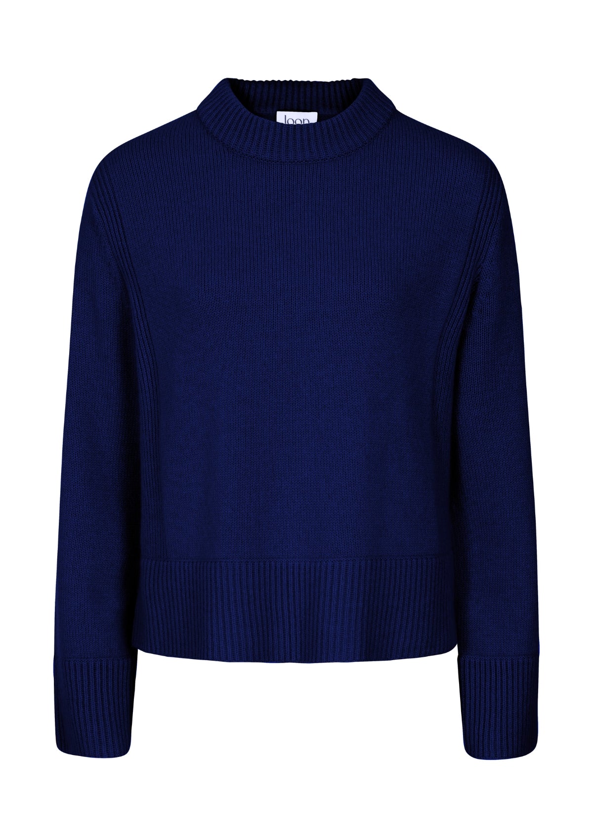 Cropped Cashmere Sweatshirt in Midnight Blue