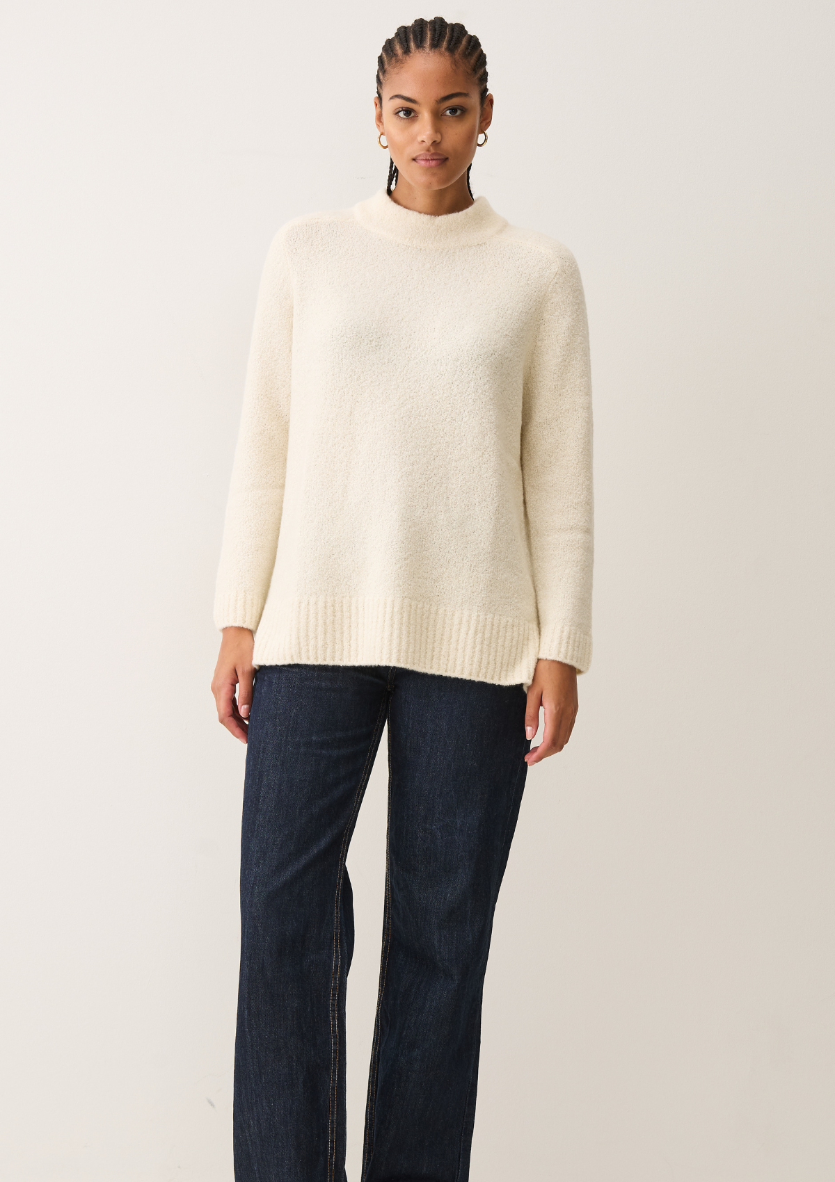 Boucle Sweater in Ivory