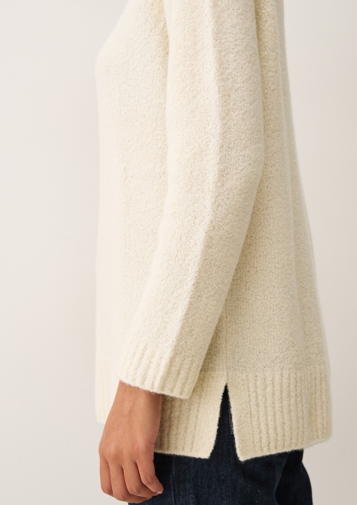 Boucle Sweater in Ivory