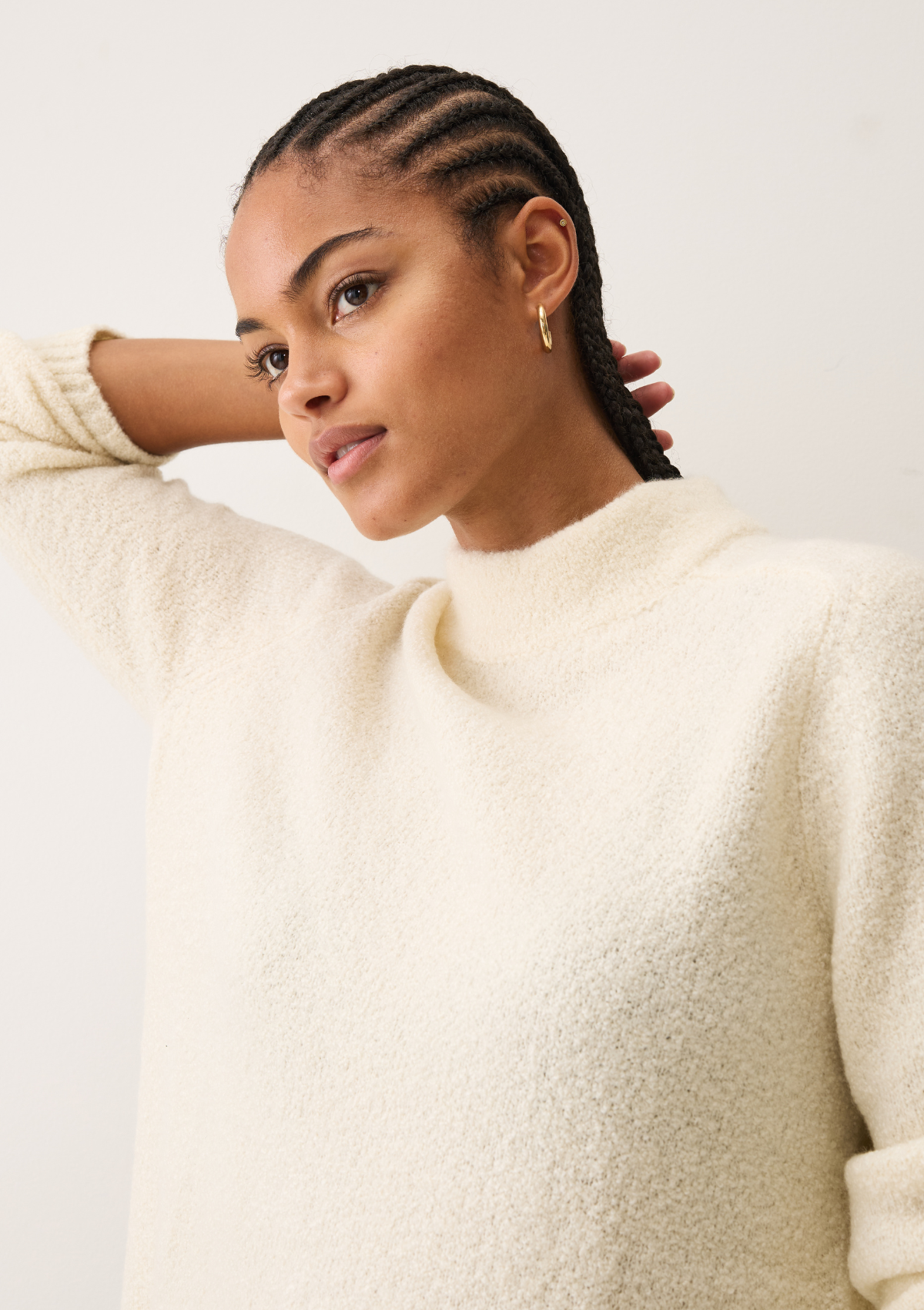 Boucle Sweater in Ivory