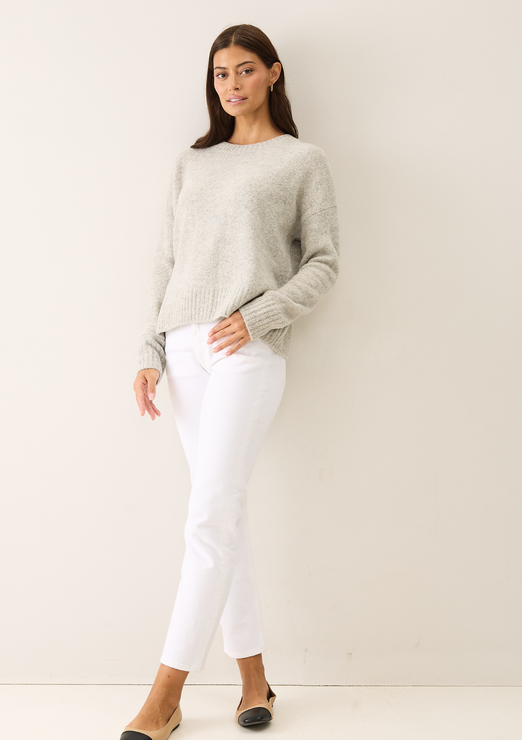 Boucle Sweatshirt Cement