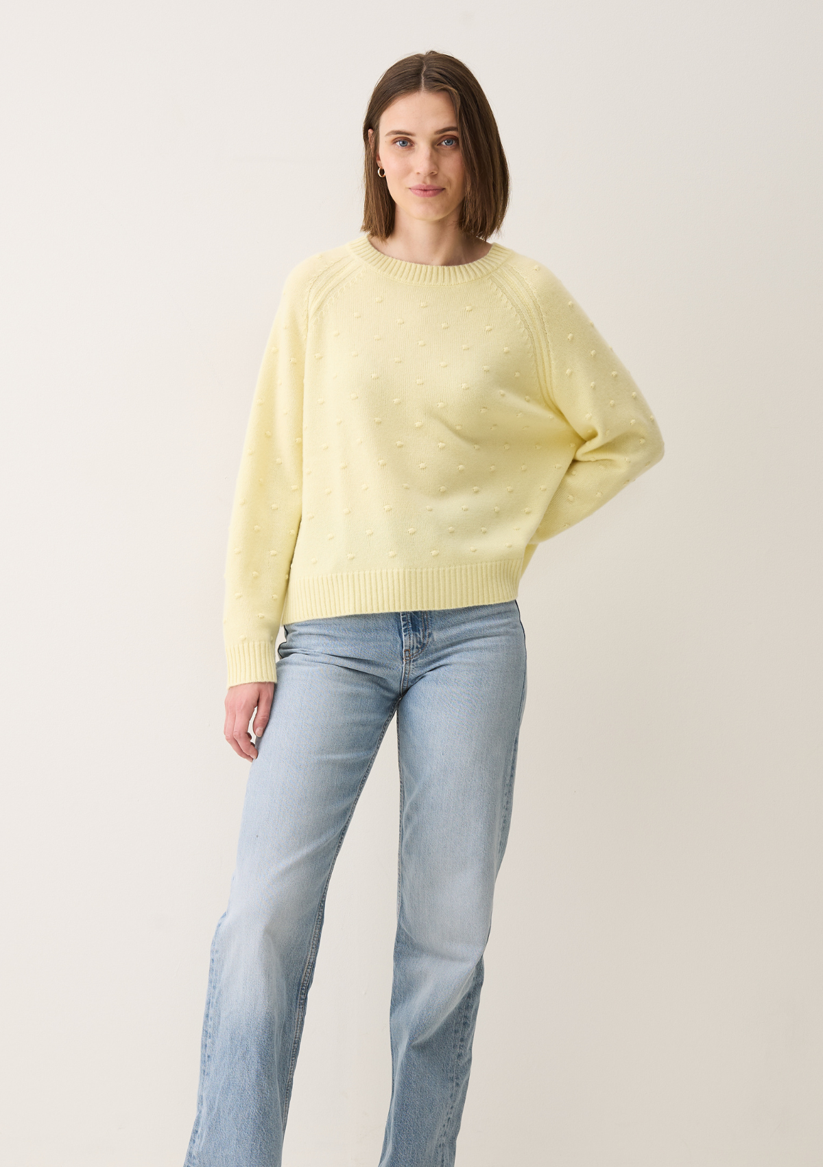 Bobble Sweater in Lemonade Yellow