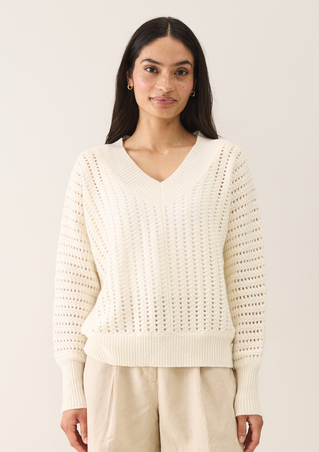 Pointelle Sweater