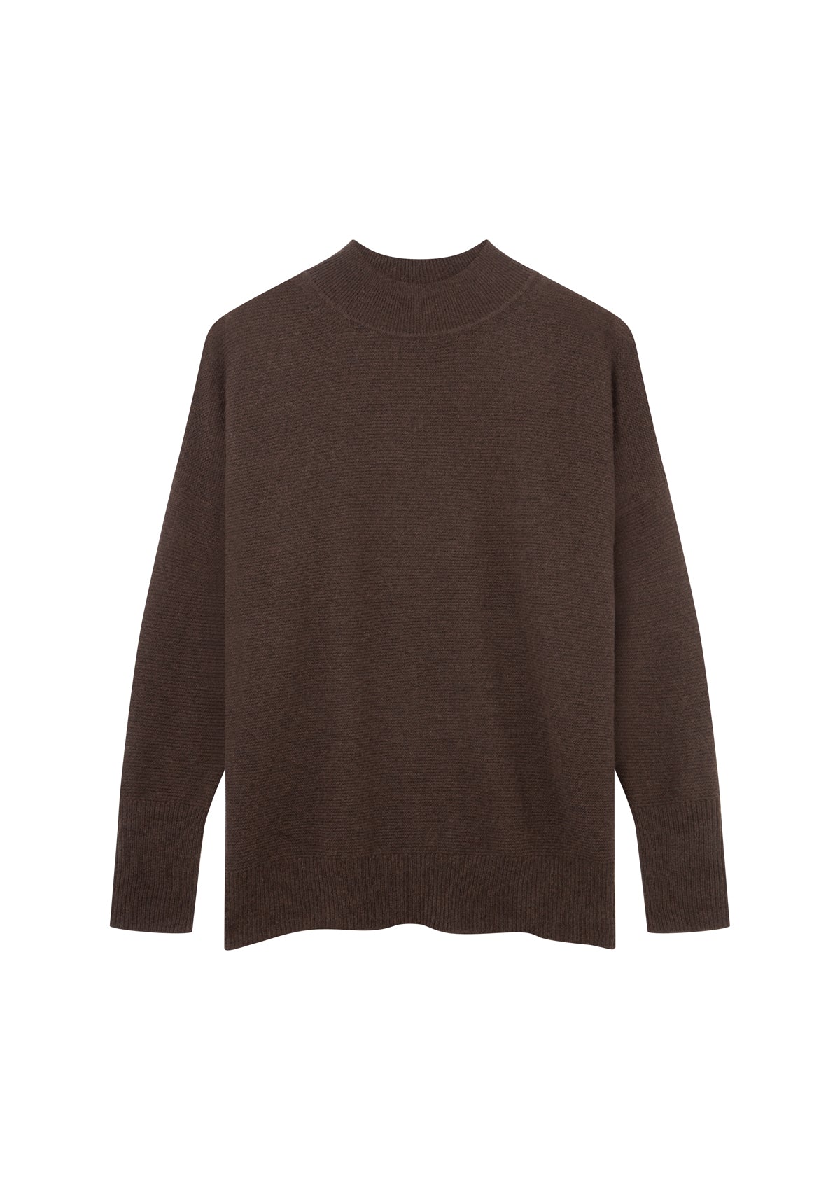 Cashmere Links Links Turtle Neck Sweater in Americano Brown