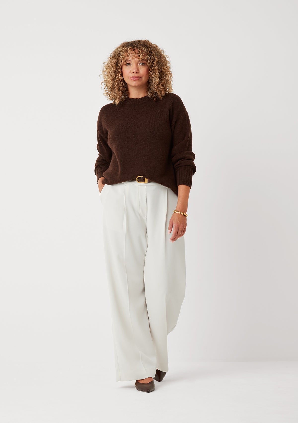 The Ultimate Luxe Crew in Americano Brown