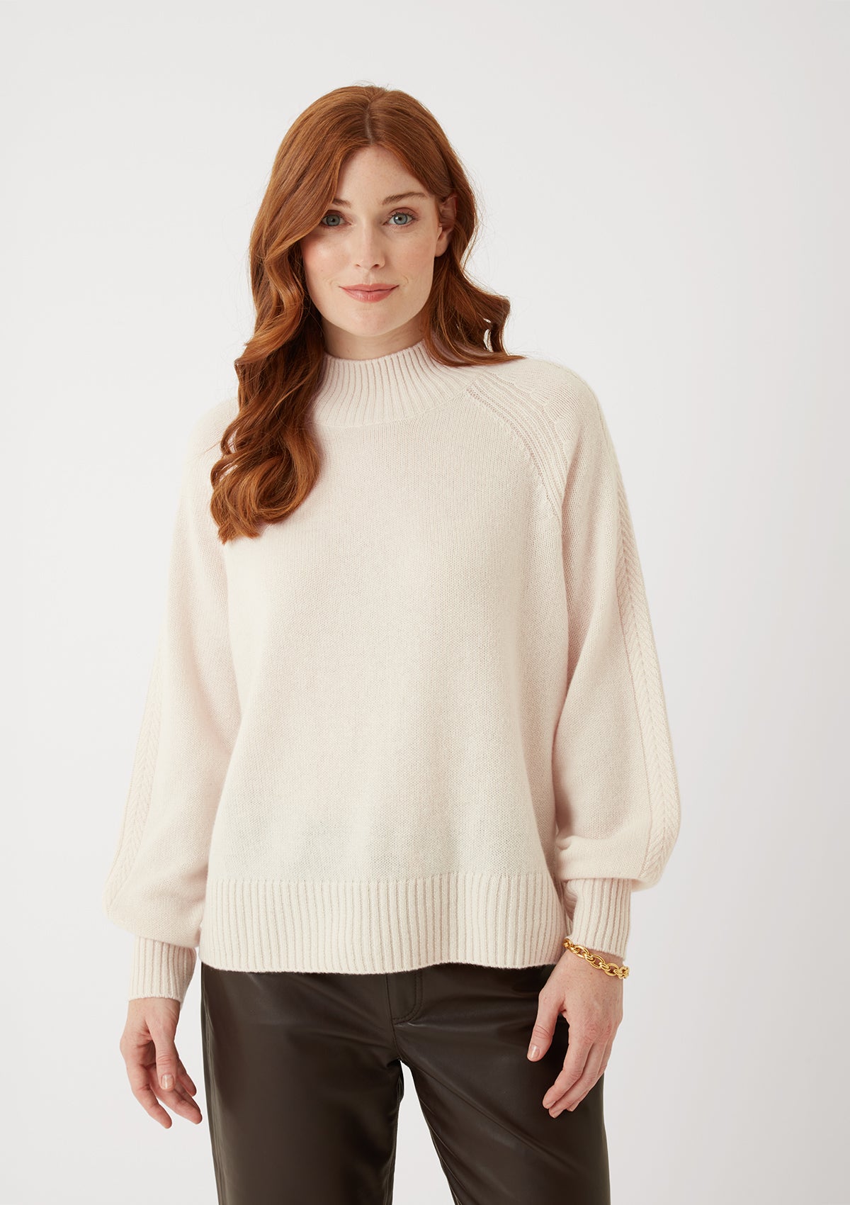 The Luxe Turtle Neck in Feather