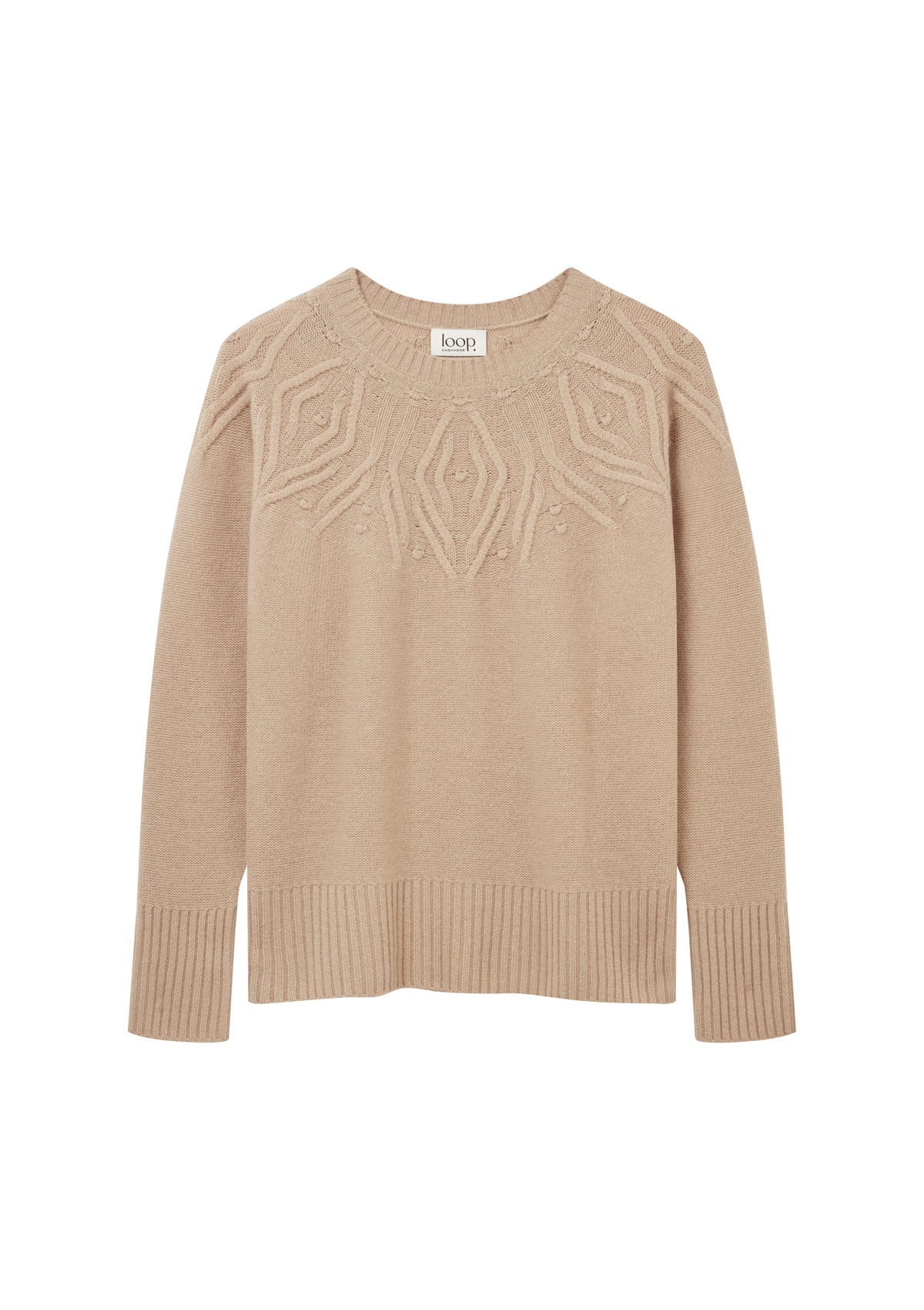Cable Yoke Sweater in Chanterelle