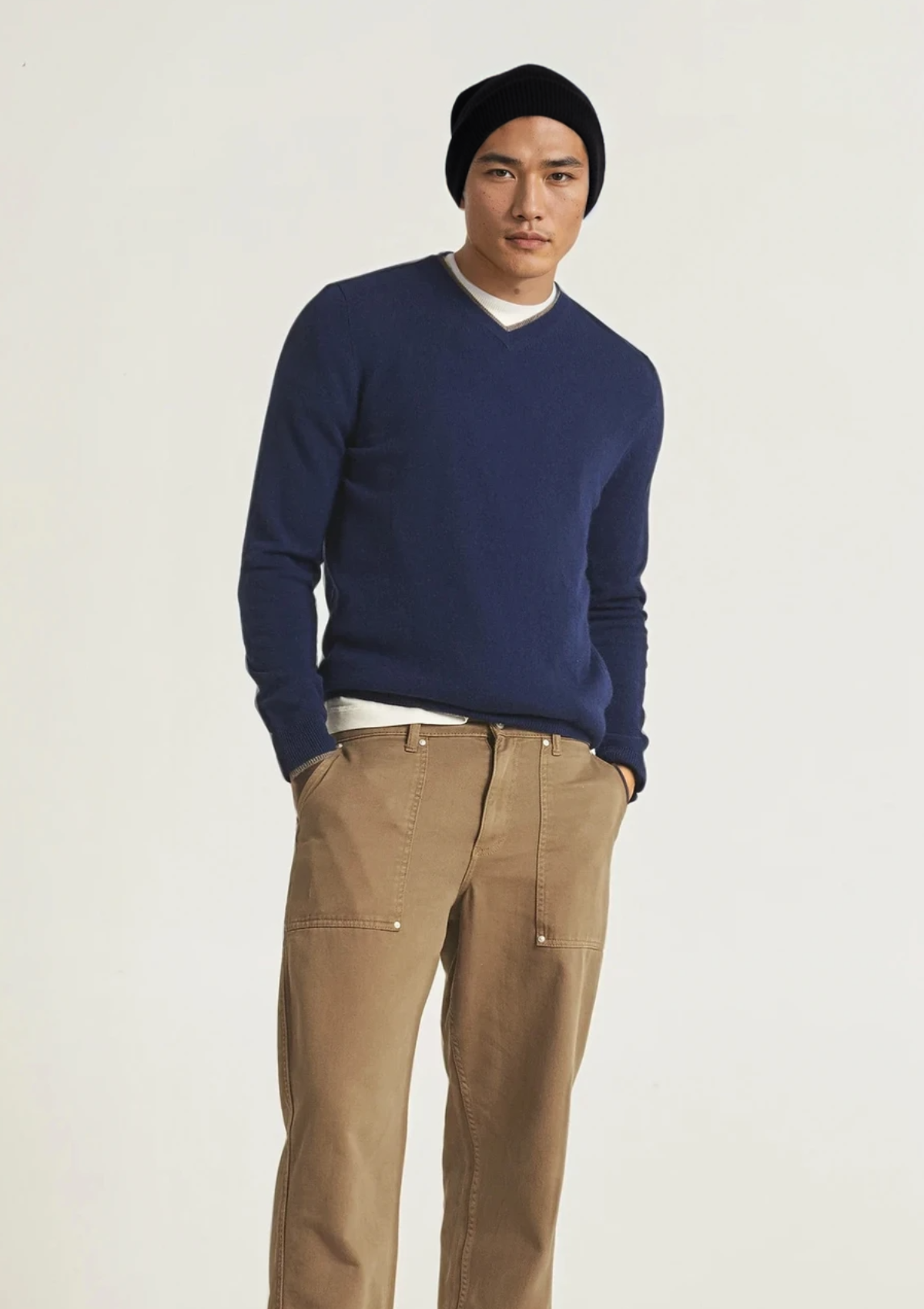 Mens Cashmere Hat in Black