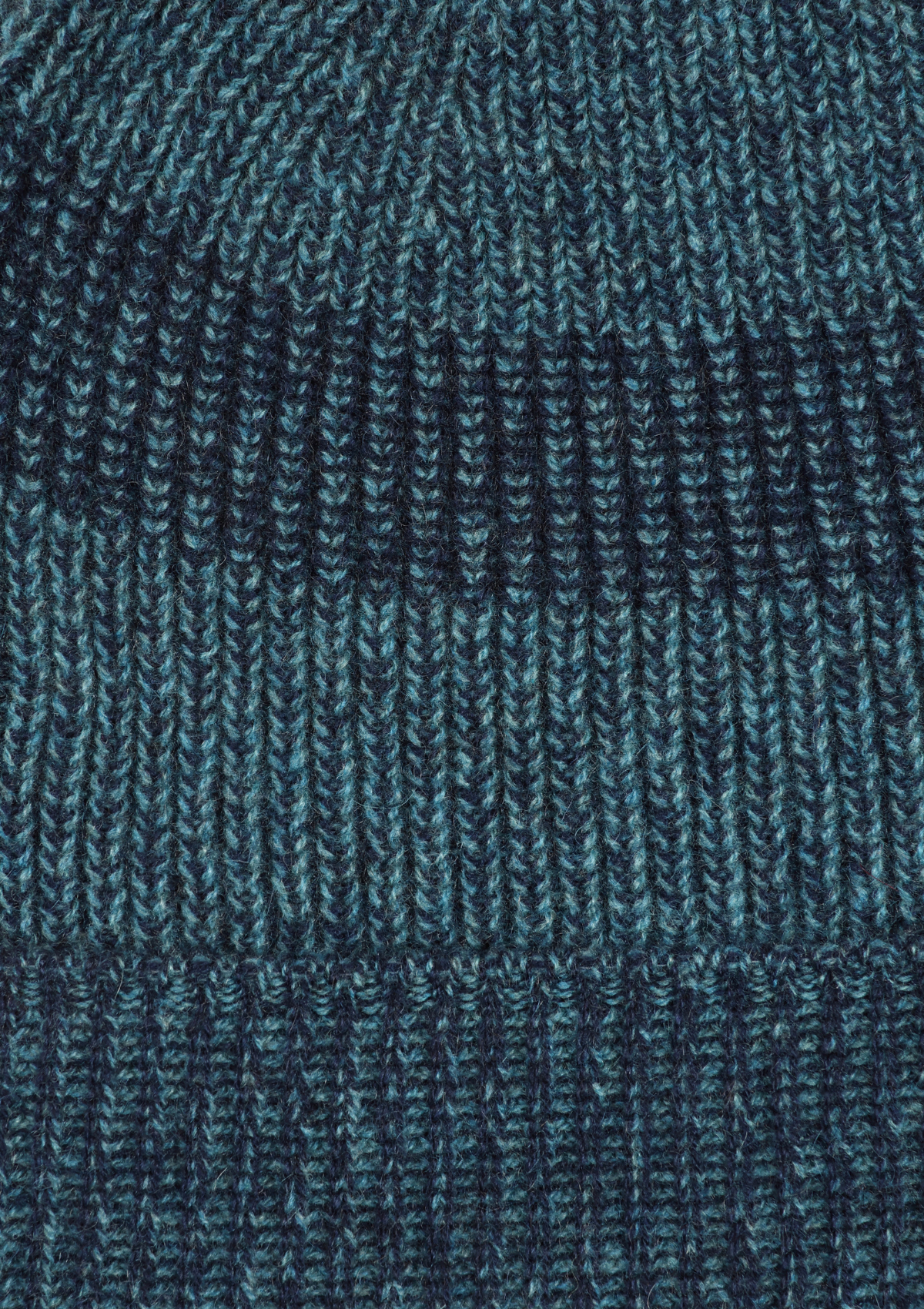 Striped Beanie in Navy & Aquarelle Blue