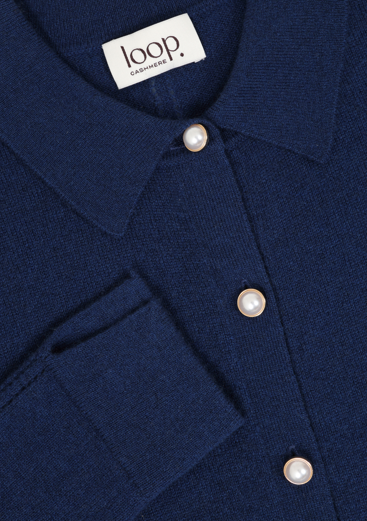 Knitted Shirt in Midnight Blue