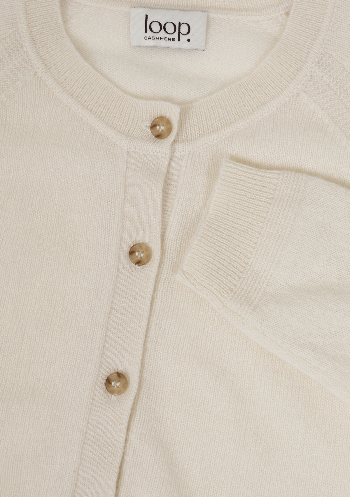 Featherweight Cardigan in Snow White