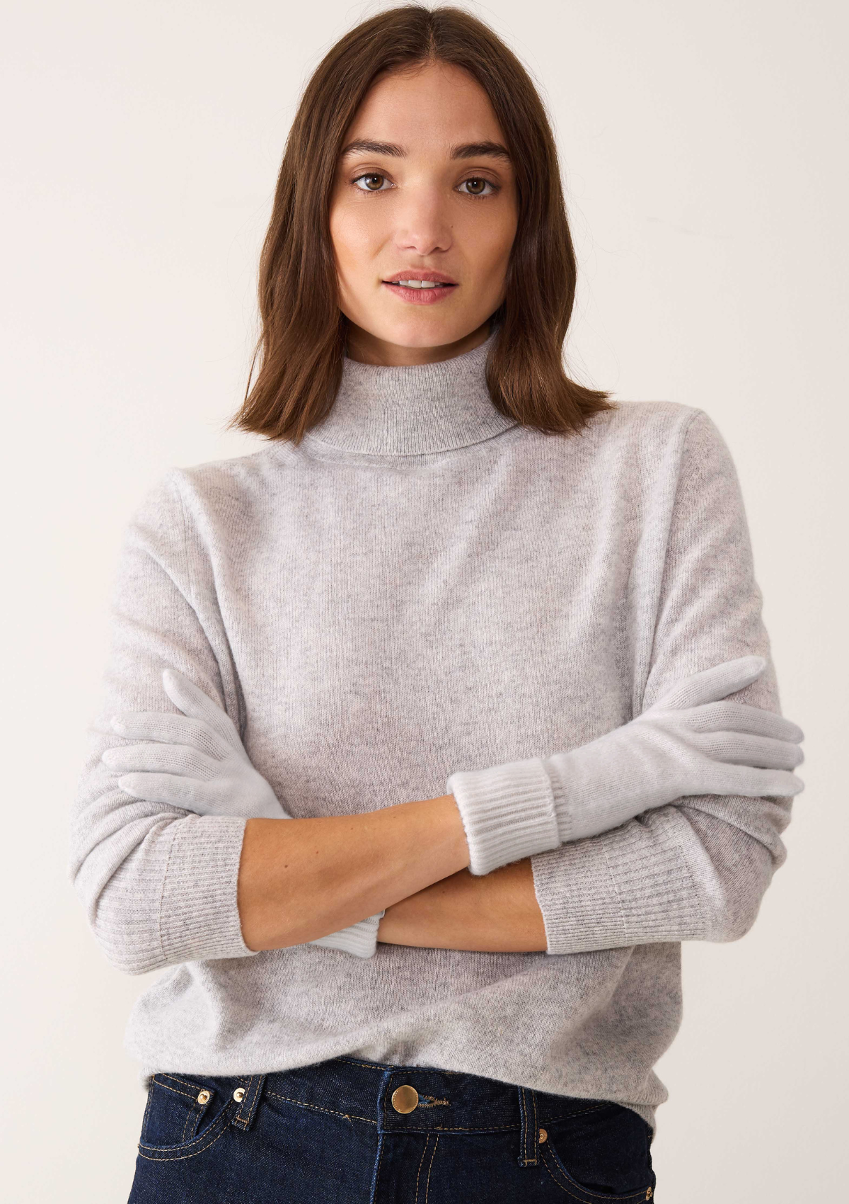 Cashmere Glove in Foggy Grey