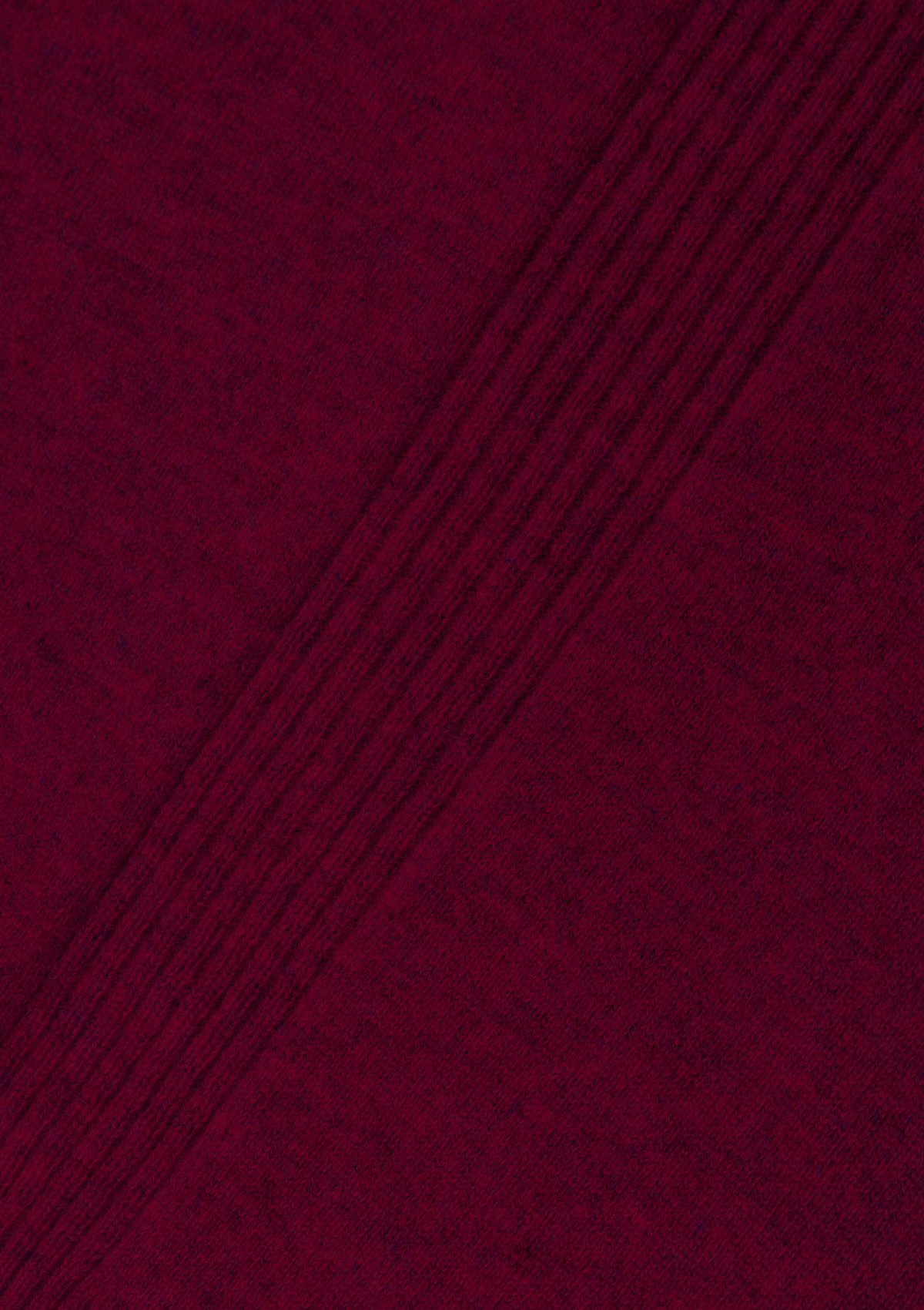 Relaxed Belted Cashmere Dress in Plum Red