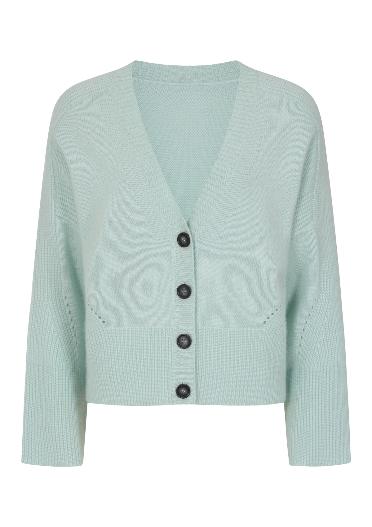 Cashmere Lofty Cardigan in Seaspray Green