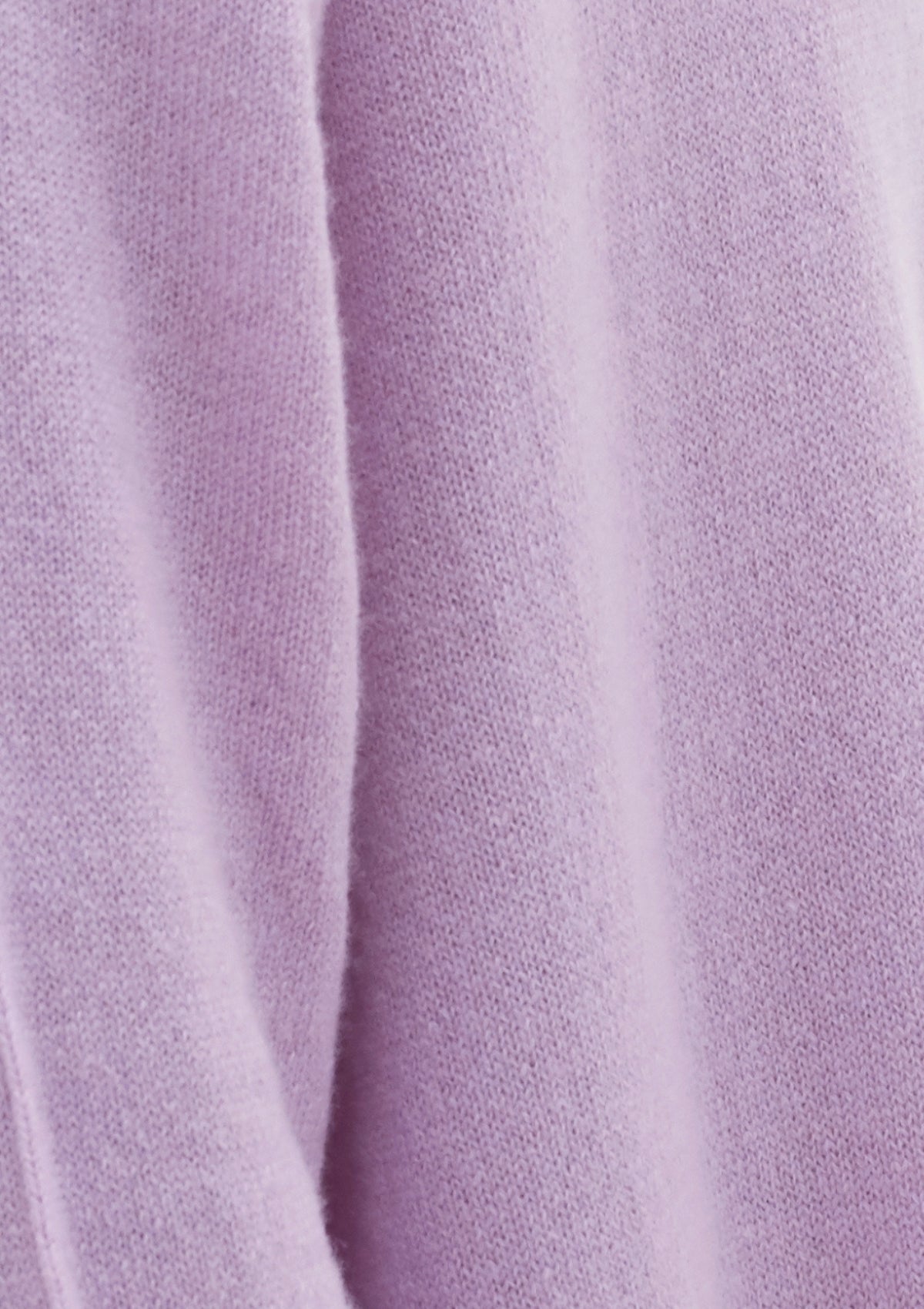 Oversized Cashmere Polo Neck Sweater in Frou Lilac