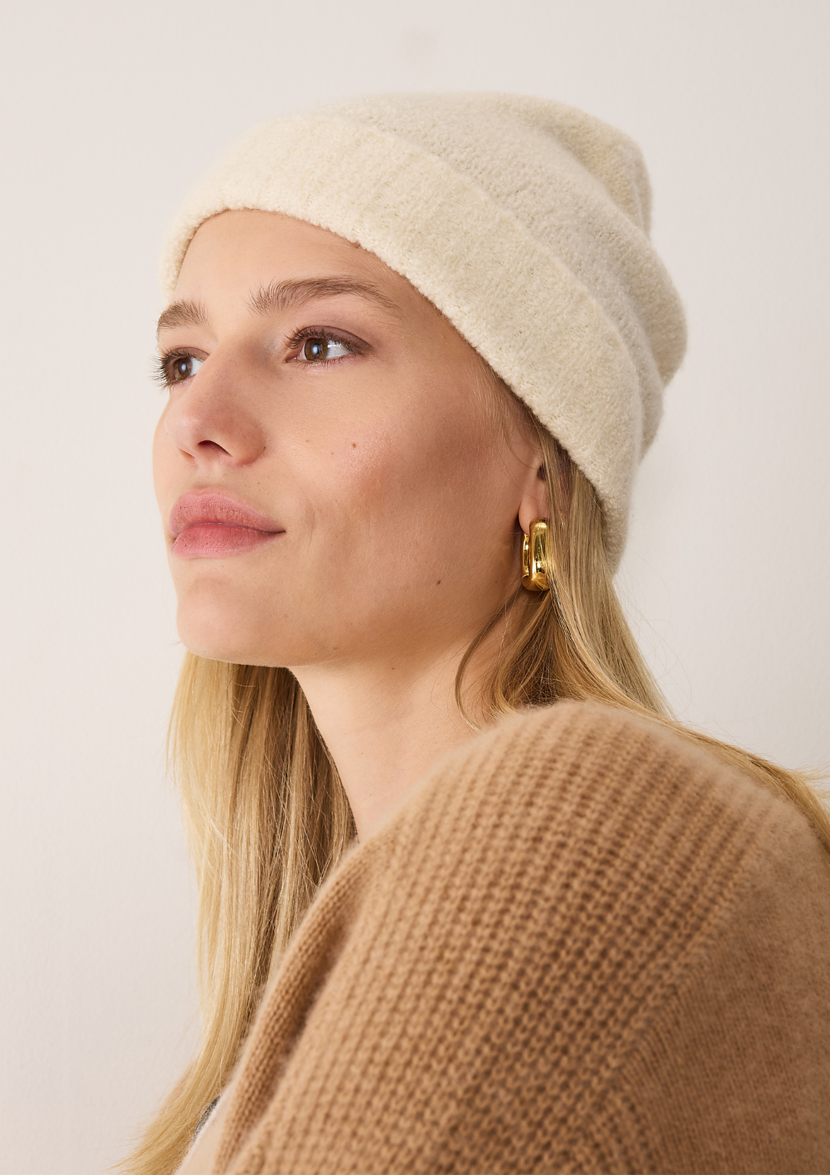 Boucle Hat in Ivory