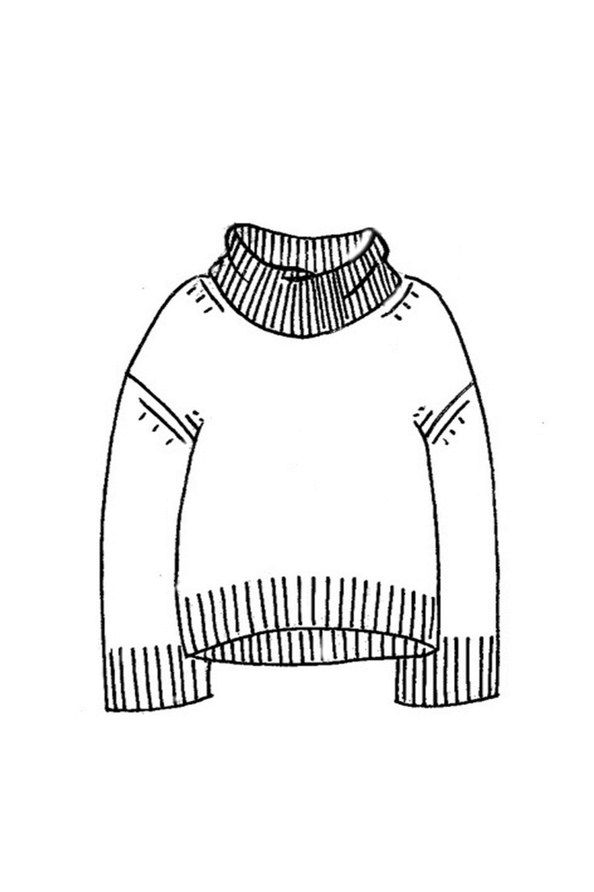 Chunky Cashmere Cowl Neck Sweater - Made to Order