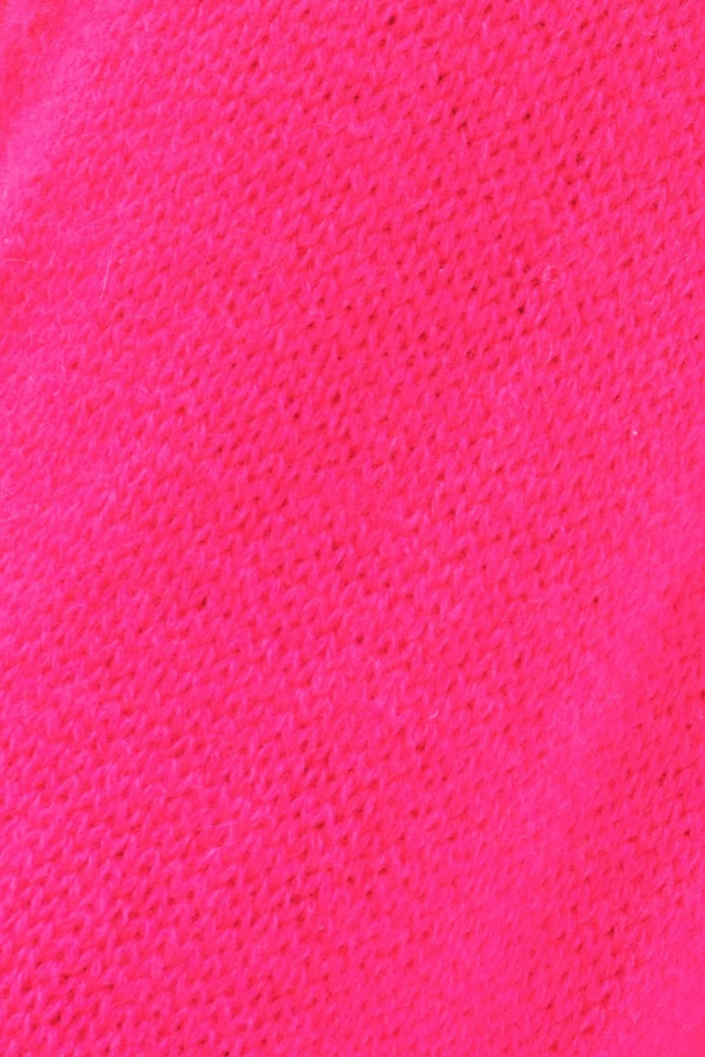 Oversized Cashmere Polo Neck Sweater in Hot Pink