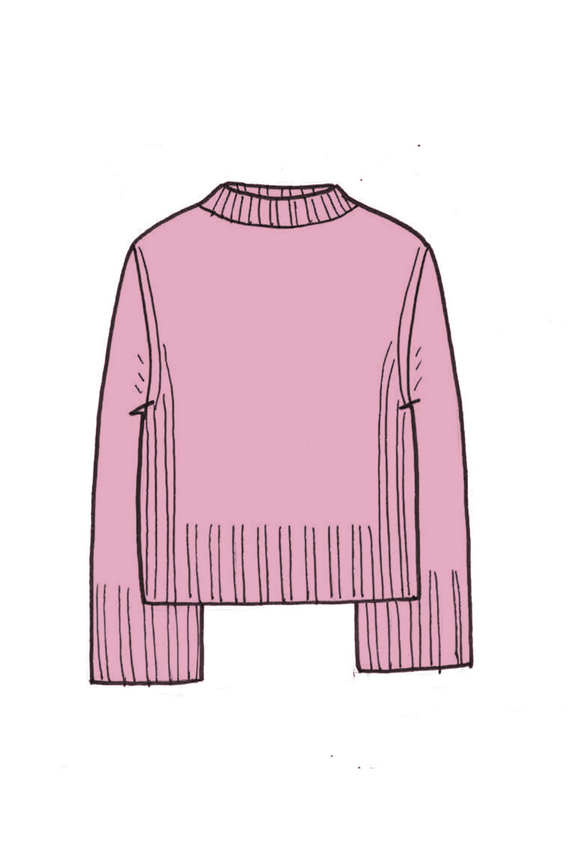 Cropped Cashmere Sweatshirt - Made to Order