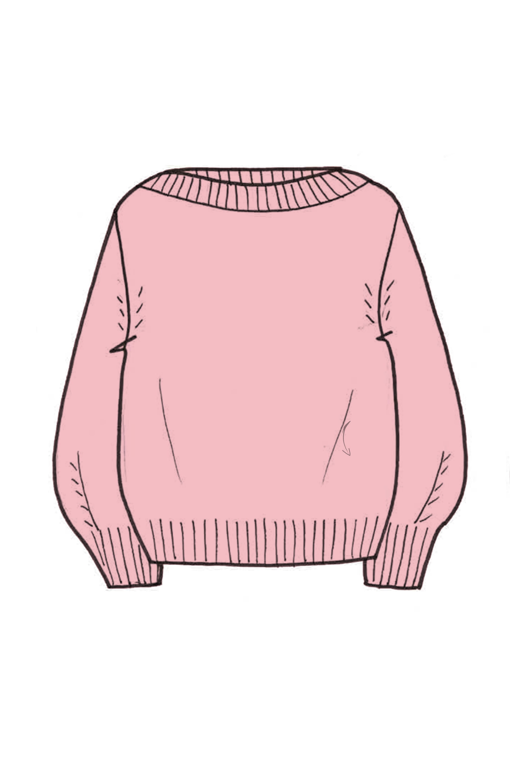 Lofty Oversized Crew Neck Cashmere Sweater - Made to Order
