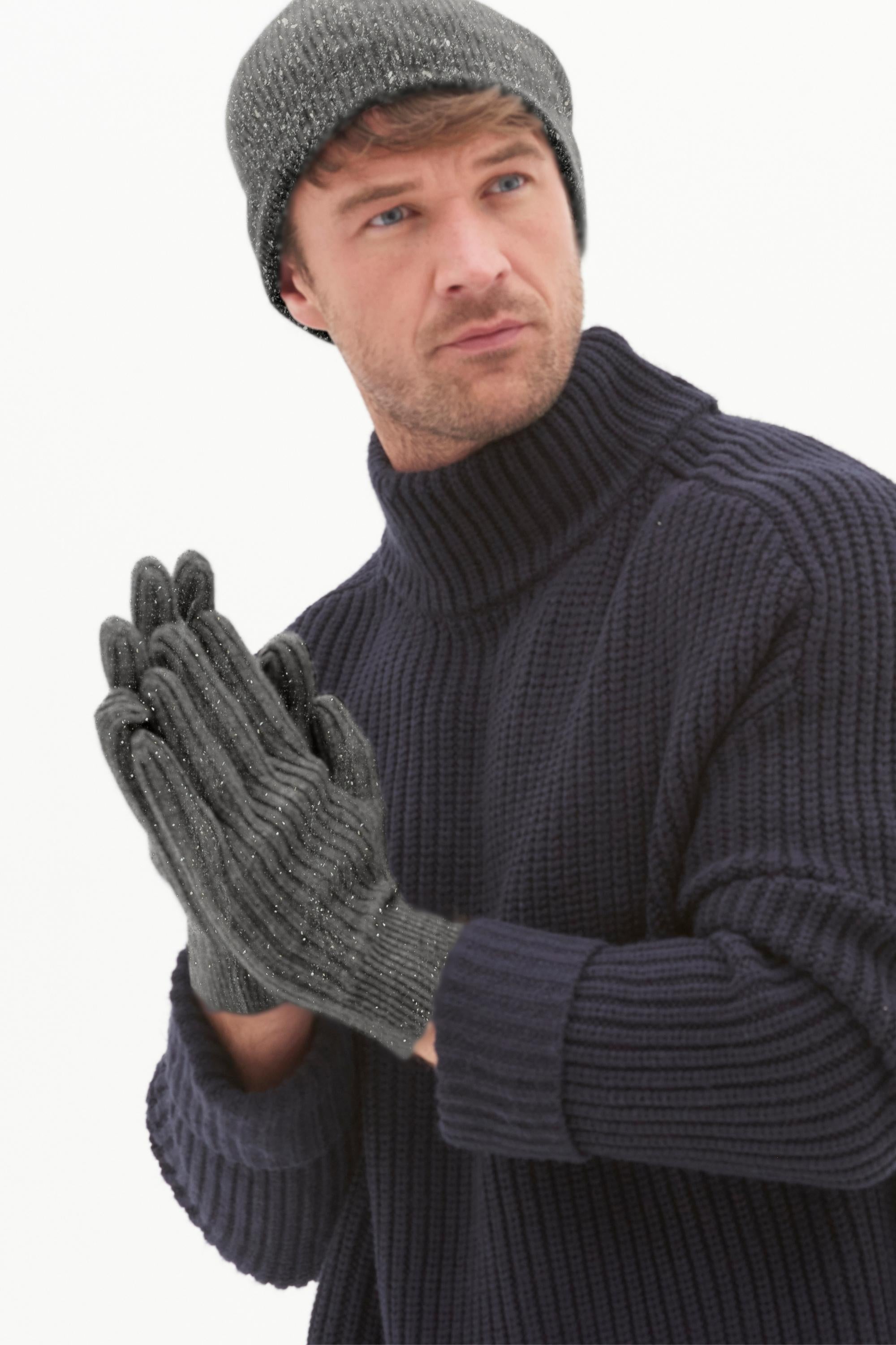 Mens Cashmere Hat in Shale